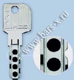 Ключ цилиндра EVVA MCS для дверей Ягуар