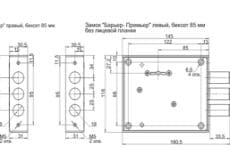 Замок дверной Барьер - Премьер 85 схема картинка