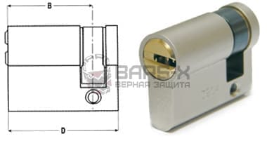 Цилиндры Mul-T-Lock односторонние с одним плечом картинка