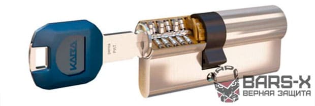 замена цилиндров Kaba во входной двери картинка