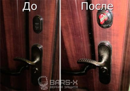 установка новых цилиндров дверного замка