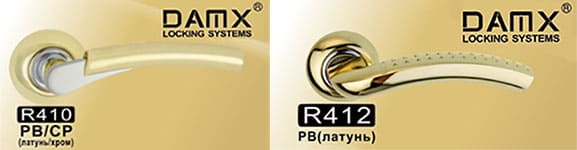 Дверные ручки DAMX на круглой накладке серия R картинка