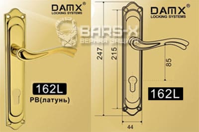 Ручки на планке DAMX 162L картинка