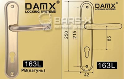 Ручки на планке DAMX 163L картинка