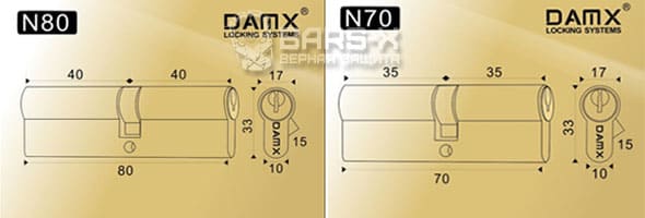 DAMX N. Цилиндровые механизмы ключ - ключ картинка