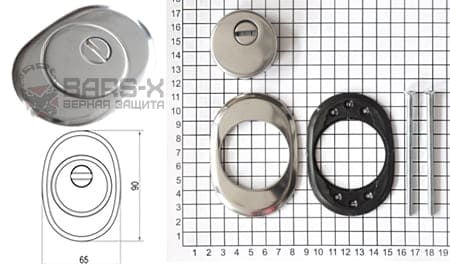 Броненакладка на цилиндровый механизм DOORLOCK DEF4915 картинка