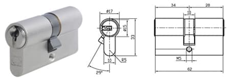 Цилиндр DOORLOCK Standard картинка