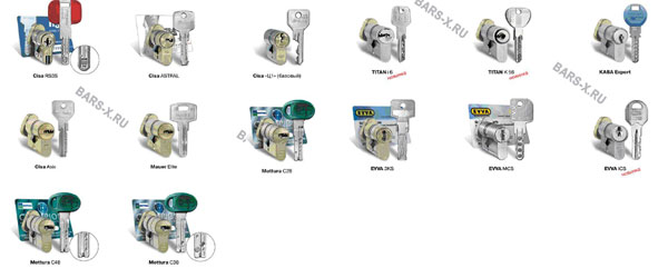 Cisa RS3S; Cisa Astral; Cisa C1; Cisa Asix; Mauer Elite; Mottura C48; Mottura C38; Mottura C28;