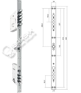Замковая система BORDER MAXIMA с задвижкой картинка