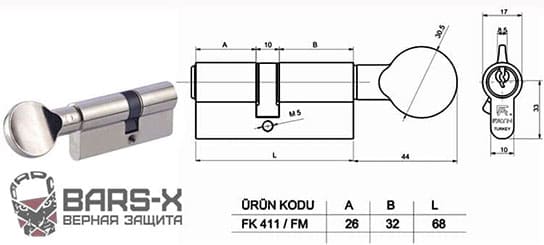 цилиндр fayn FK411-FM картинка