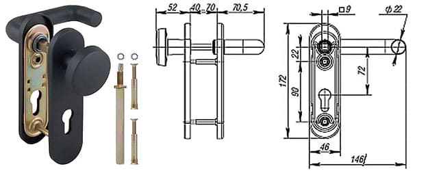 DH-043P-KNOB NE Ручка дверная картинка