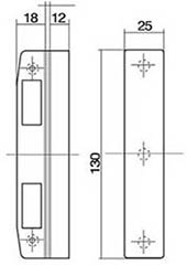 Чертеж и размеры замка Gerda ZX PLUS картинка