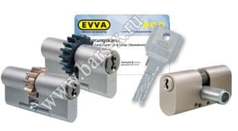 EVVA - замена личинки замка металлической двери картинка