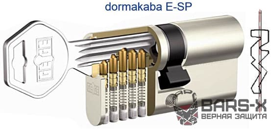 Цилиндровый механизм DormaKaba E-SP картинка