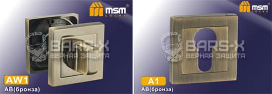 Дверные ручки MSM AW1, A1 картинка