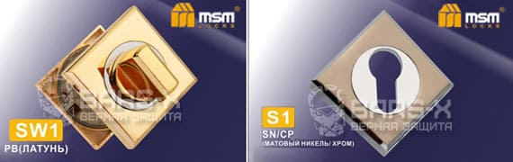 Дверные ручки MSM SW1, S1 картинка