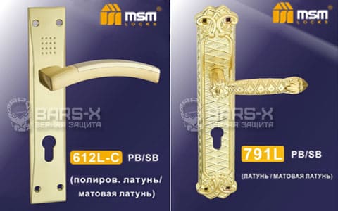 Дверные ручки MSM 612L-C, 791L картинка
