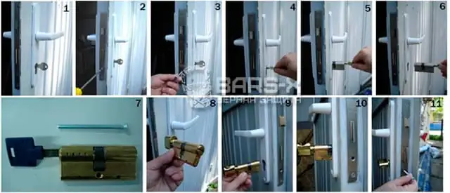 установка и замена личинки замка Mul-T-Lock MTL 200 картинка