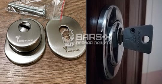 монтаж броненакладки Mul-T-Lock картинка