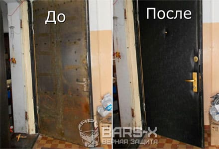 звукоизоляция, утепление и ремонт входной двери картинка