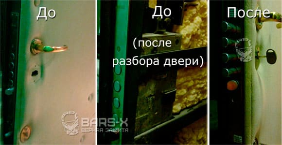 заменить замок на железной двери картинка