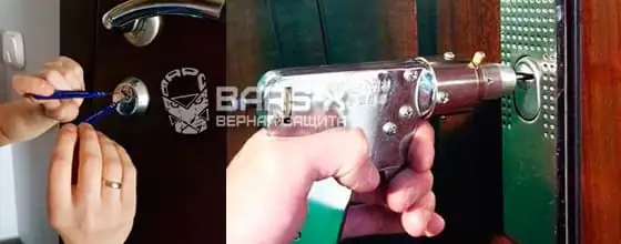 Вскрытие замков S.A.B. входной металлической двери картинка