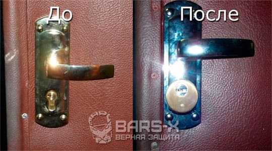 замена личинок замка картинка