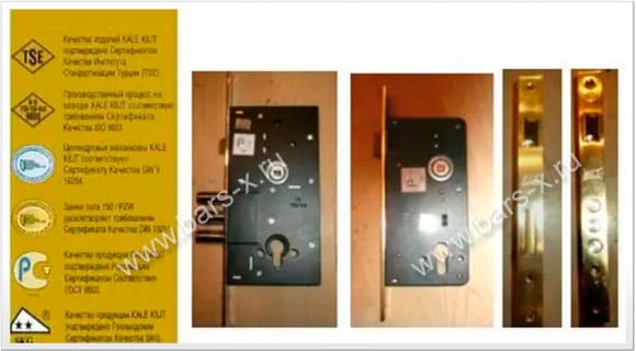 Турецкие дверные замки Kale картинка