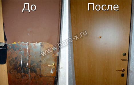 Замена сувальдного замка на цилиндровый во входной стальной двери картинка