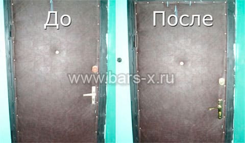 Замена личинки замка стальной двери картинка