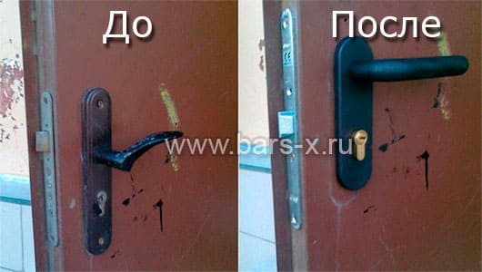 профессиональная установка замка в металлическую дверь картинка