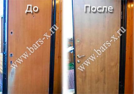 Замена замка железной двери картинка