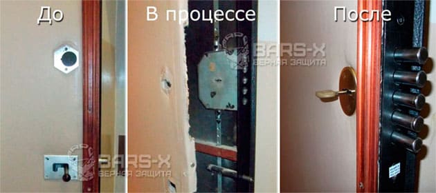 Установка дверных замков Моттура и Чиза картинка
