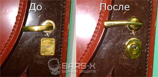 заменить дверной сувальдный замок картинка