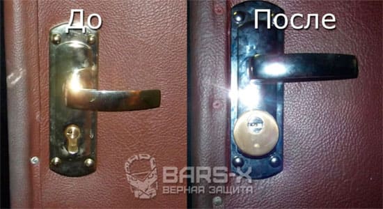 Установка защиты на дверные замки
