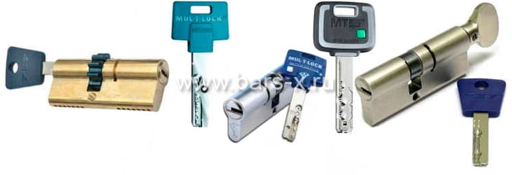 Замена замка личинки Mul-t-lock входной двери с выездом мастера картинка