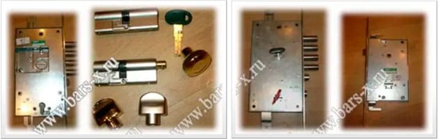 заменить цилинровый замок Моттура на сувальдный картинка