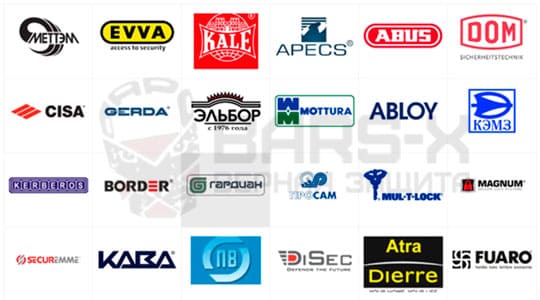 Гардиан, Dom, Cisa, Эльбор, KALE, Kaba, Mottura, Master lock, Mul-t-Lock, Abloy, Securemma, Border, Evva, Abus, Apecs картинка