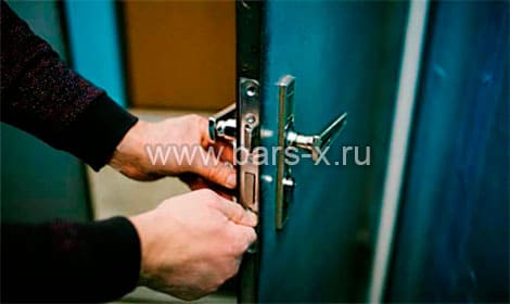 установка замка картинка