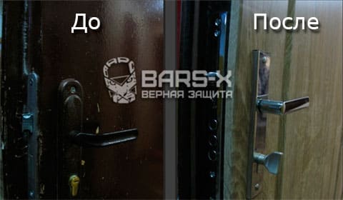 Демонтаж старого дверного замка и установка нового картинка