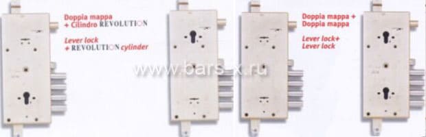 сдвоенные замки с перекодировкой